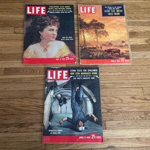 Lot of 3 Vintage LIFE Magazines 1959